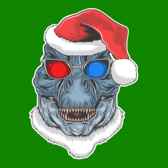 Santasaurus Rex model tricou