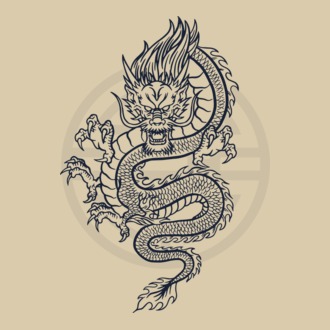 Dragon Tribal model tricou