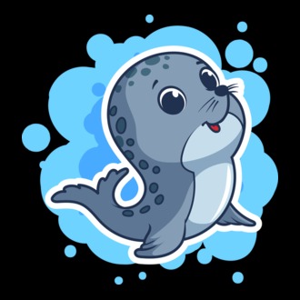 Sea Lion - Focă drăguță model tricou