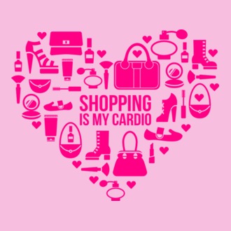 Shopping is my cardio model tricou