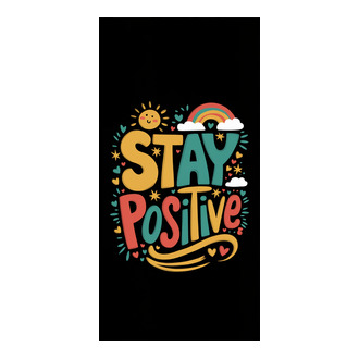 Stay positive model tricou