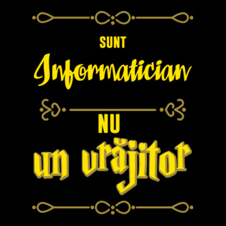 Sunt informatician, nu un vrăjitor model tricou