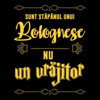 sunt stăpânul unui bolognese, nu un vrăjitor model tricou