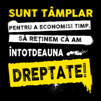 Sunt tâmplar, ca să economisim timp, să reținem că am întotdeauna dreptate model tricou