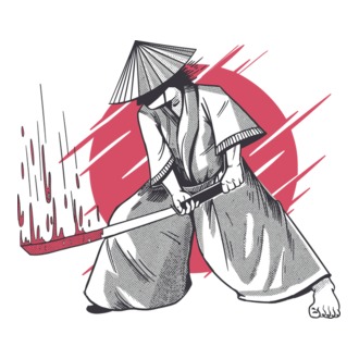 Sabie de samurai model tricou
