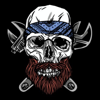 Craniu Instalator Barbă model tricou
