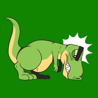 T-rex Push-up model tricou