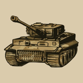 Tanc Mașină de luptă model tricou