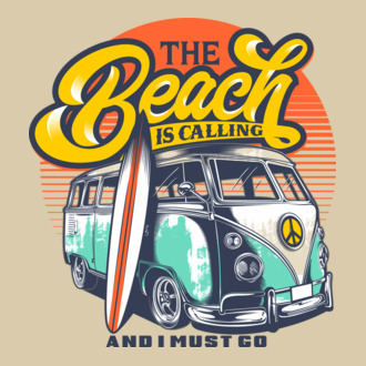 The Beach is Calling model tricou