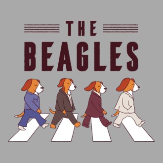 The Beagles model tricou