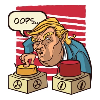 Trump Bombă nucleară model tricou