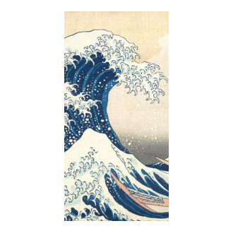Tsunami by Hokusai model tricou