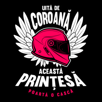 Uită de coroană, această prințesă poartă o cască model tricou