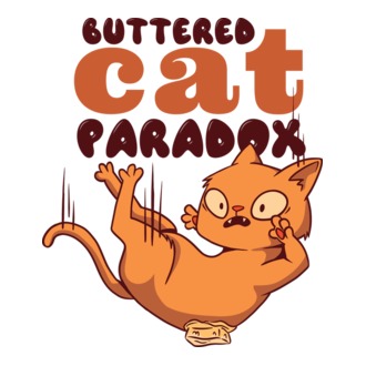 Paradox pisică cu unt model tricou