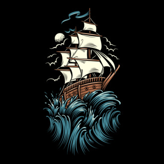 Vapoare model tricou