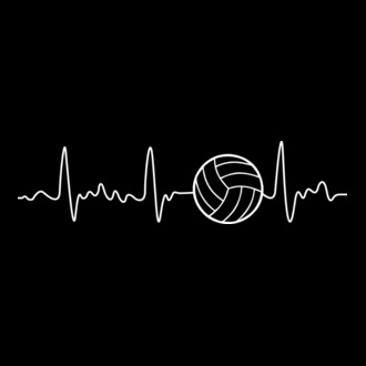 Volleyball heartbeat model tricou