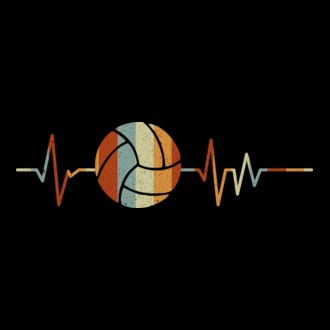 Volleyball heartbeat model tricou