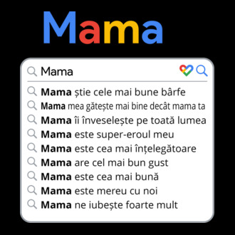 căutare Google Mama model tricou