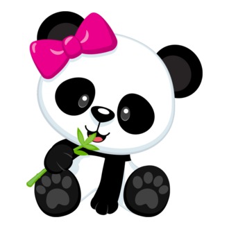 cute panda girl model tricou