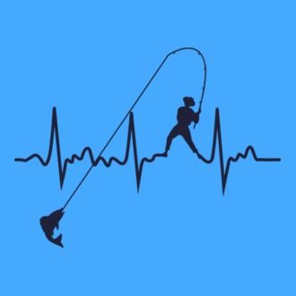 fishing heartbeat model tricou