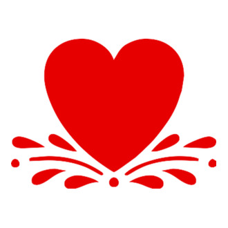 inimă Valentine model tricou