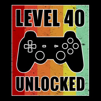 level 40 unlocked retro gamer model tricou