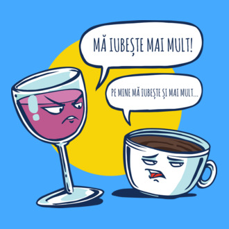 mă iubește mai mult! - pe mine mă iubește și mai mult... model tricou