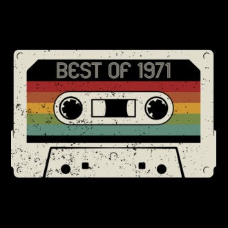 retro tape 1971 vintage model tricou