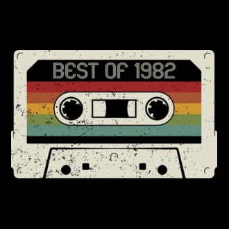 retro tape 1982 vintage model tricou