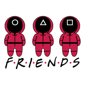 squid game friends model tricou