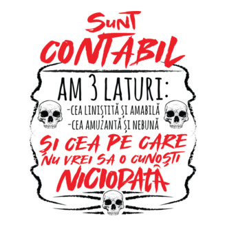 sunt contabil am 3 laturi model tricou