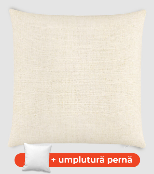 Față de pernă din in cu pernă