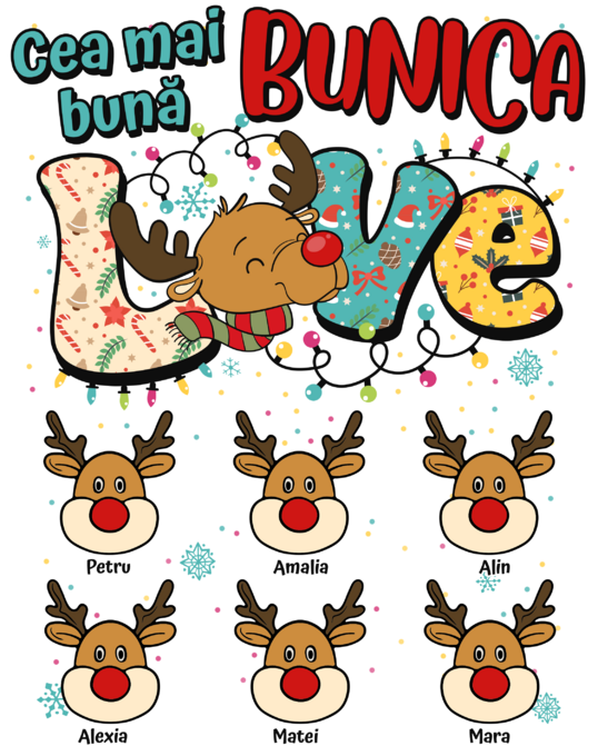 Love reindeer christmas