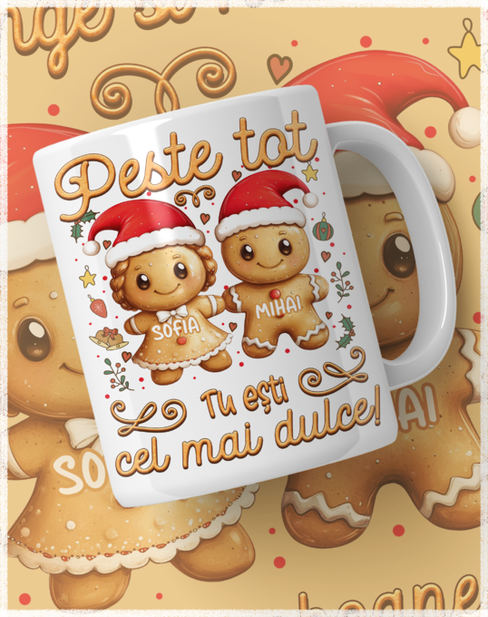 Gingerbread Couple mug