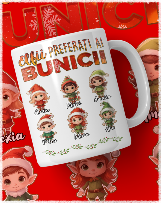 Familia de elfii mug