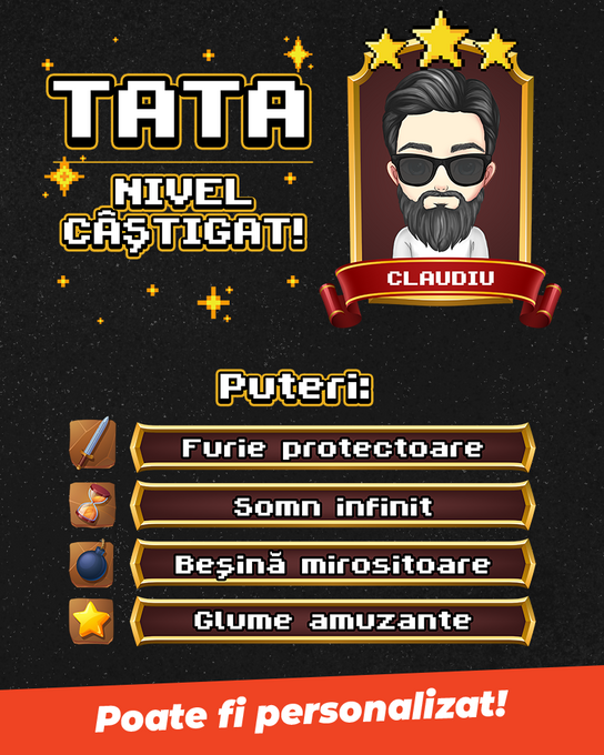 Tata, nivel câștigat