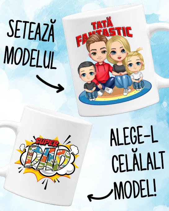 Cană pentru familie Chibi