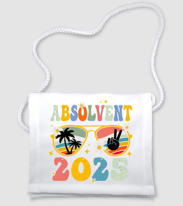 Absolvent 2025 model alb pe tricou