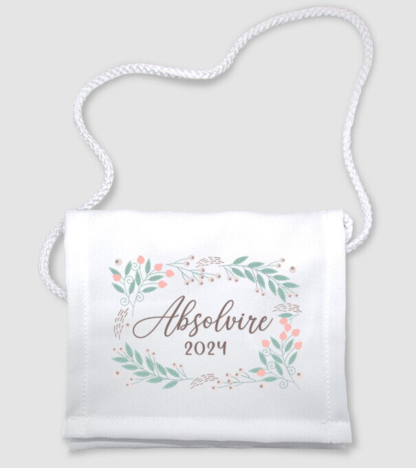 Absolvire 2024 model alb pe tricou