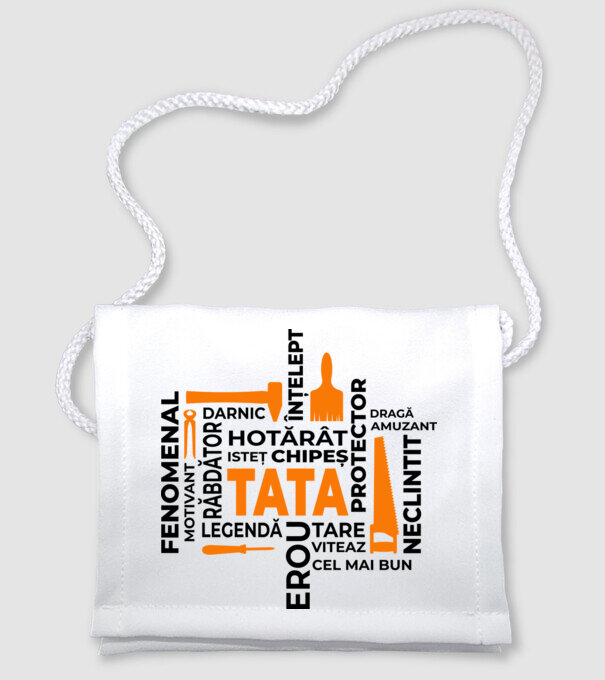 Acronimele tatălui model alb pe tricou