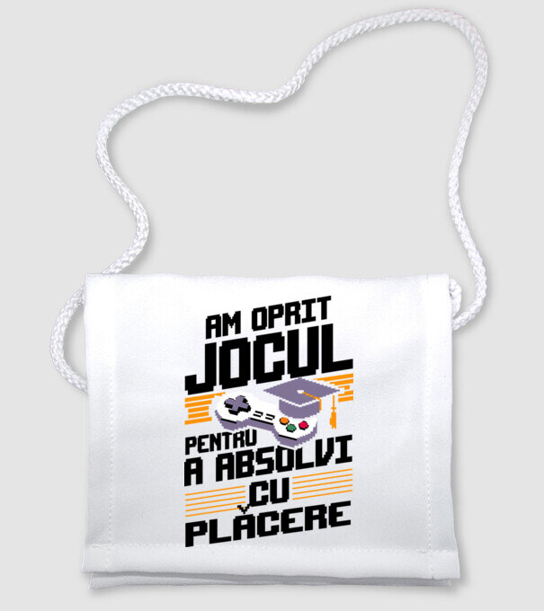 Am oprit jocul absolvent alb model alb pe tricou
