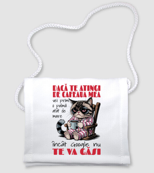 atinge cafeaua mea și nici măcar Google nu te va găsi Alb model alb pe tricou