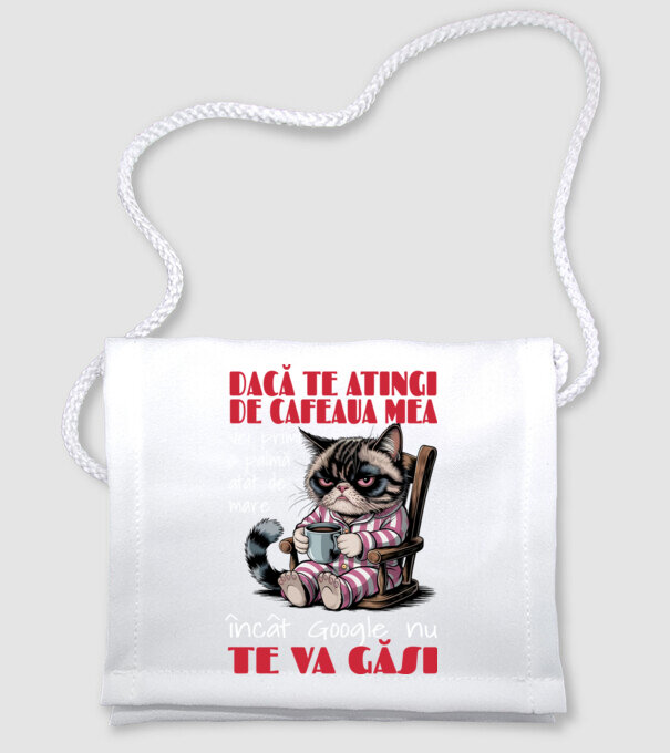 atinge cafeaua mea și nici măcar Google nu te va găsi Negru model alb pe tricou