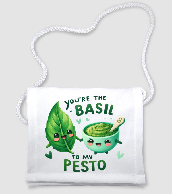 Basil to my Pesto model alb pe tricou