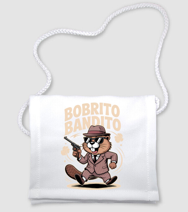 Bobrito Bandito model alb pe tricou