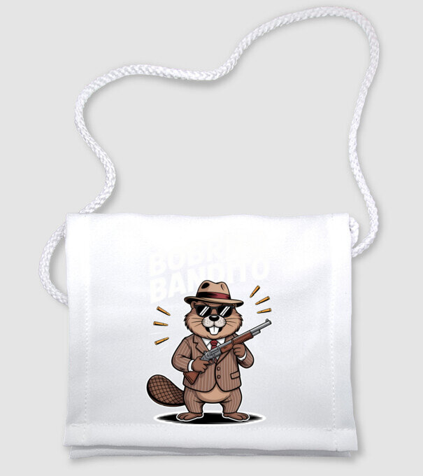 Bobrito Bandito model alb pe tricou