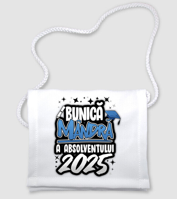 Bunică MÂNDRĂ a absolventului model alb pe tricou