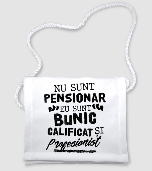 Bunicul profesionist model alb pe tricou