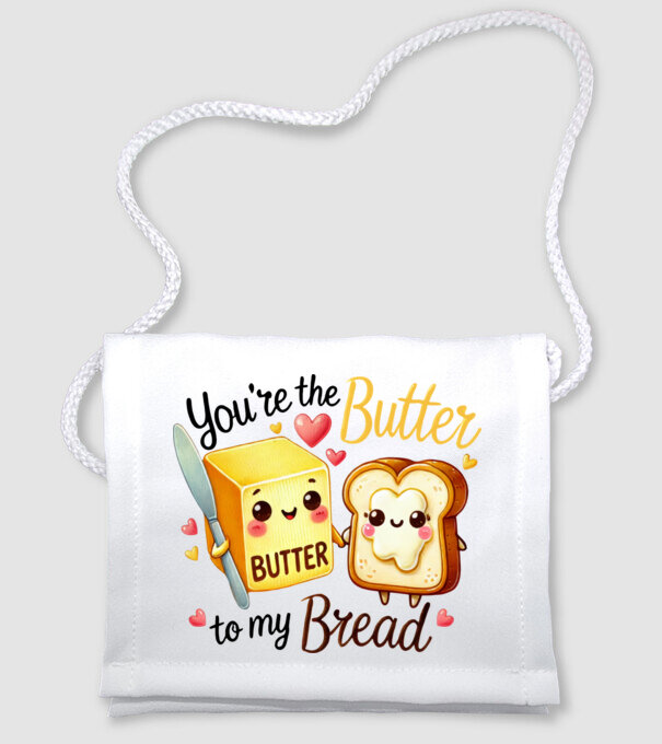 Butter to my Bread model alb pe tricou
