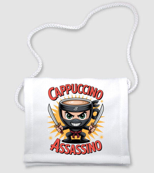 Cappuccino Assasino model alb pe tricou